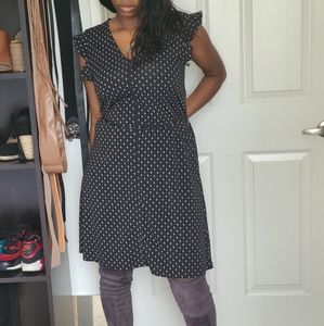 H&M Black V Neck Dress